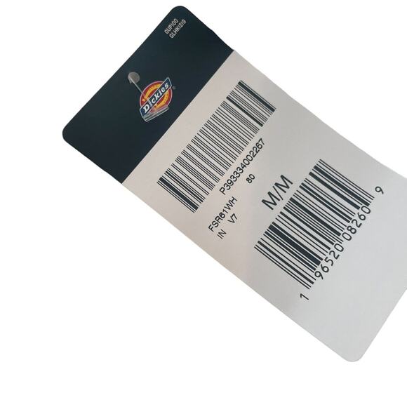 NWT Dickies Tank Womens Medium Sporty Graphic Logo Cropped Stretch Top White - Picture 7 of 7